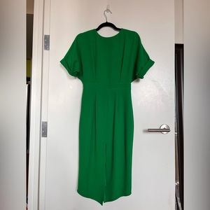 ASOS bright green midi dress size US 6